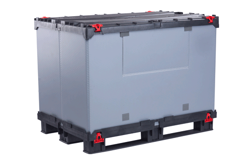 plastic bulk cargo box ready for use in seconds